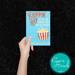 Poppin' By to Say Thank You Administrative Assistant Day Gifts, Popcorn Thank You Card, Instant Download Printable Popcorn Theme Greeting Card, Digital Popcorn Gift
