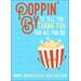 Poppin' By to Say Thank You Administrative Assistant Day Gifts, Popcorn Thank You Card, Instant Download Printable Popcorn Theme Greeting Card, Digital Popcorn Gift