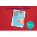 Volunteer Recognition Popcorn Theme Gifts, Poppin' By to Say Thank You Card, Volunteer Appreciation Week Printable Card, Popcorn Card for Gift
