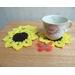 Sunflower Crochet Coasters
