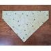 Over the Collar Dog Bandana, Reversible - Flying Bees and Bones - Bee side
