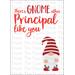 School Principal Appreciation Gnome Gift, Printable Thank You Card, There's Gnome Other Principal Like You, Digital Appreciation Day Card with Gnome Art, Whimsical Themed Gifts