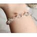 Rainbow Fluorite Sterling Silver Bracelet on wrist front view