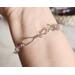 Rainbow Fluorite Sterling Silver Bracelet on wrist clasp view