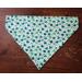 Reversible Over the Collar Dog Bandana - Shamrocks and dots - Shamrock side