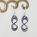 Purple Copper Enamel & Sterling Copper Enamel & Sterling Crazy-8 Infinity EarringsCrazy-8 Infinity Earrings