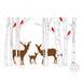 Deer in the Birch Trees SVG and Clipart