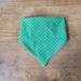 Scrunchie Reversible Dog Bandana - Pink Flowers and Dots - Dot side with ends folded in