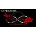 OPTION#5 Come with White infinity sign and now she Flies Or Name & Date  /Hummingbird, Flower and one Color Total of 1 colors

