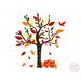 Autumn Tree with Cardinal SVG and Clipart