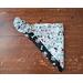 Reversible Scrunchie Dog Bandana - Dogs and Bones and Paw Prints - Dog print side folded