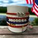 Fourth of July stacking bracelets. Size 7 1/2