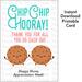 Cookie Gift, Chip Chip Hooray Thanks for All You Do Each Day Printable Nurse Appreciation Week Gift, Instant Download Thank You Card for Nurse, Cookie Theme Card for School Nurse