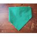 Scrunchie Reversible Dog Bandana - Shamrocks and Dots - dot side with ends folded in