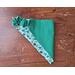 Scrunchie Reversible Dog Bandana - Shamrocks and Dots - dot side folded