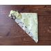Reversible Scrunchie Dog Bandana - Flying Bees and Bones - flying bee side