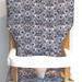 wooden highchair replacement pad, royal and black abstract