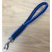 Short Leash for Dogs ~ 13" Blue and Black Paracord ~ Traffic Lead 