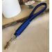 Short Leash for Dogs ~ 13" Blue and Black Paracord ~ Traffic Lead ~ Made in USA
