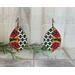 Southwest aztec floral statement earrings, southwest boho earrings
