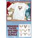 Christmas Reindeer Faces SVG and Clipart Bundle
