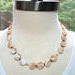 Mother of Pearl coin bead necklace