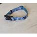 Blue Paisley dog collar