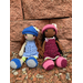 Crocheted doll set, amigurumi doll, stuffed doll, mini doll, barbie doll, miniature doll, doll figurine, handmade doll, handcrafted doll