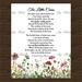 The Little Cares Poetry Watercolor Field Clover By E B Browning 8x10 Poetry Instant Wall Art Digital Download Printable DIY Vintage Verses