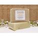 Cedarwood Oatmeal essential oil soap bar. Wrapped in a brown burlap ribbon, and labeled.