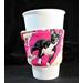 French Bulldogs on pink with Eiffel tower on reverse drink sleeve handmade in USA by A Fur Baby Favorite
