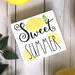 Summer Lemon Signs, Lemon Quotes on painted white wood with bright yellow lemons with green leaves and lemon slices, and a whimsical font.