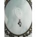 Silver Heart and Black Onyx Earrings