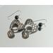 Silver Heart and Black Onyx Earrings
