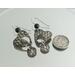 Silver Heart and Black Onyx Earrings