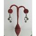 Silver Heart and Black Onyx Earrings