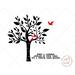 Cardinal Grief Tree Reusable Stencil