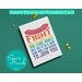 Pride Month Instant Download Printable Card: Fight for the Things You Care About Rainbow Card, LGBTQ+ Gifts, Pride Printables