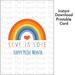 Pride Month Instant Download Printable Card: Love is Love Happy Pride Month Rainbow Card, LGBTQ+ Gifts, Pride Printables