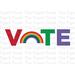 Pride Month Instant Download Printable Card: VOTE Rainbow Card, LGBTQ+ Gifts, Pride Printables