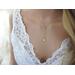Pearl Y Necklace, Wedding Lariat with Freshwater Pearls