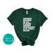 Women's Strike June 24 Apparel: Women Belong in All Places Where Decisions Are Made Green T-shirt, , Empowering Shirt for Girls