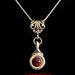Beautiful carnelian stone is viewed on a flute trill key.  A fleur de lis bail on a  16" silver plated snake chain.