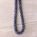 blue faceted bead necklace
