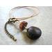 Adjustable sea bean necklace