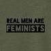 National Womens Strike for Equality June 24 Apparel - Women's Rights Shirt - Real Men are Feminists, Gender Equality Green Shirt for Youth