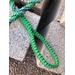 Dog Leash ~ 36" Blue and Green Paracord ~ Short Sturdy Lead ~ Handmade in USA