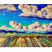 "The Fields Of Home" Landscape Original Chris Wakefield Oil Painting on Canvas