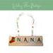 nana scrabble ornament