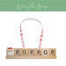 pop pop scrabble ornament